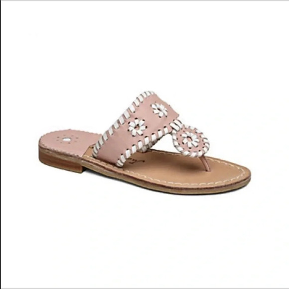 JACK ROGERS NEW GIRLS TODDLER SANDAL FOOTWEAR BLUSH SUMMER FLIP FLOPS CHILD SZ 7 - Picture 2 of 5
